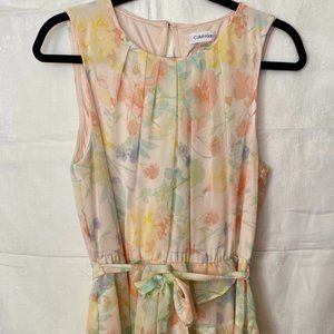 Floral, sleevless dress